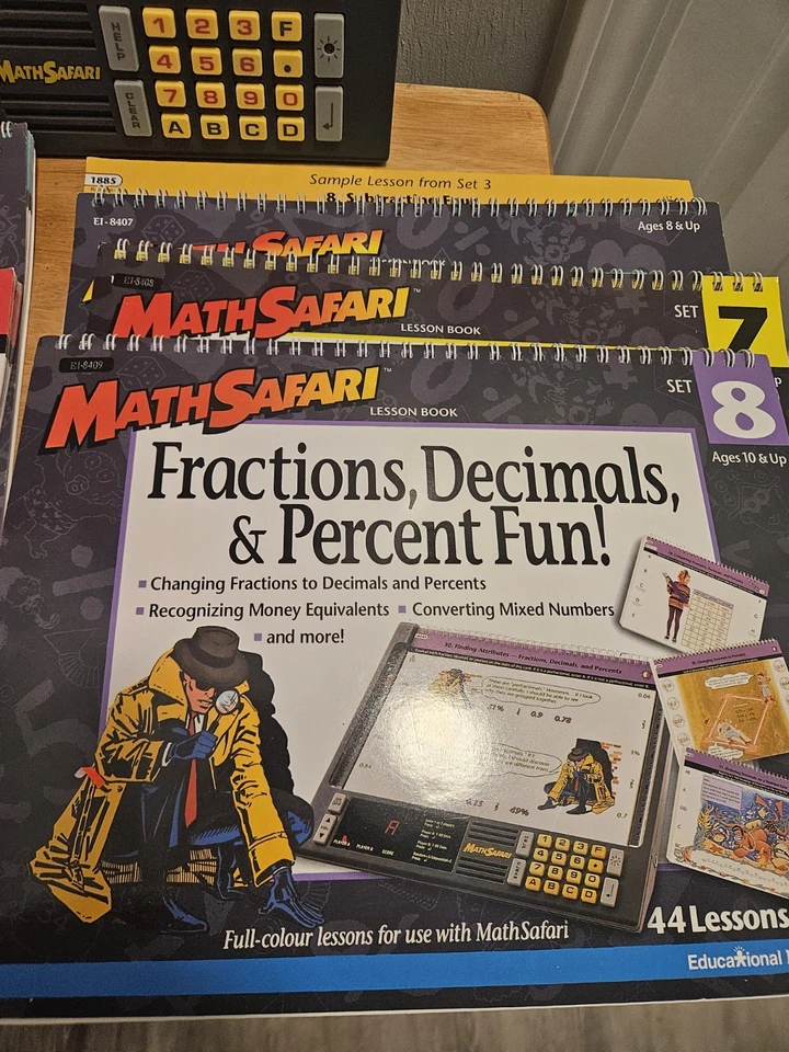 Sistema de aprendizaje de matemáticas safari con 7 lecciones y 7 paquetes - para piezas/reparación Foto 4 de 4