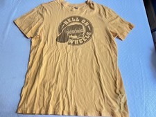 Harley Davidson Shirt Mens XL Yellow Hell On Wheels Made in the USA Graphic