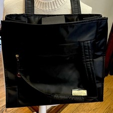 Samantha Brown Black Nylon Carry On Tote Expa...