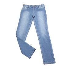Girls Super Stretch Jeggings Medium Size 8 Blue Jeans with Pockets