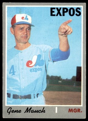 1970 TOPPS GENE MAUCH MONTREAL EXPOS #442 EX