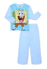Nickelodeon Spongebob Squarepants Long-Sleeved Fleece Pajama Set - Size XS 4/5