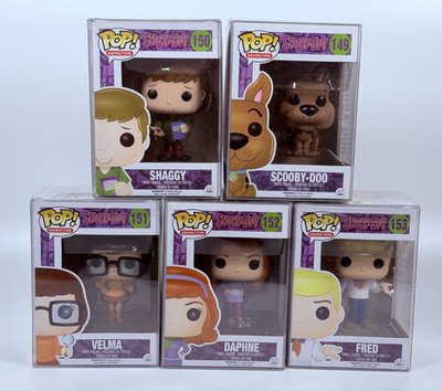 Funko Pop! Scooby-Doo: Shaggy Scooby-Doo Velma Daphne Fred  - #149-#153 (5 Lot)!