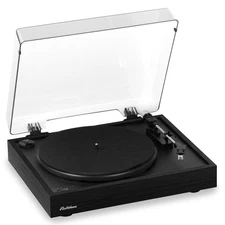 Electrohome Vinyl Record Player, Belt-Drive Turntable, Bluetooth, Vinyl-to-MP3