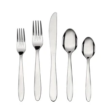 20 Pcs Stainless Steel Flatware Set Service for 4 Adults Dishwasher Safe