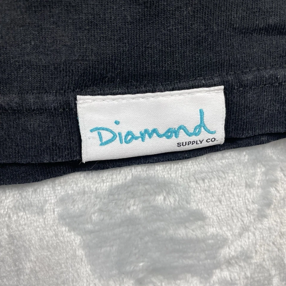 Camiseta masculina Kony Diamond Supply 3XL invisível infantil streetwear Y2K skatista - Imagem 4 de 4