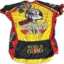 Canari Cycling Jersey Men’s Large Arrogant Bastard Ale Beer Made In USA New