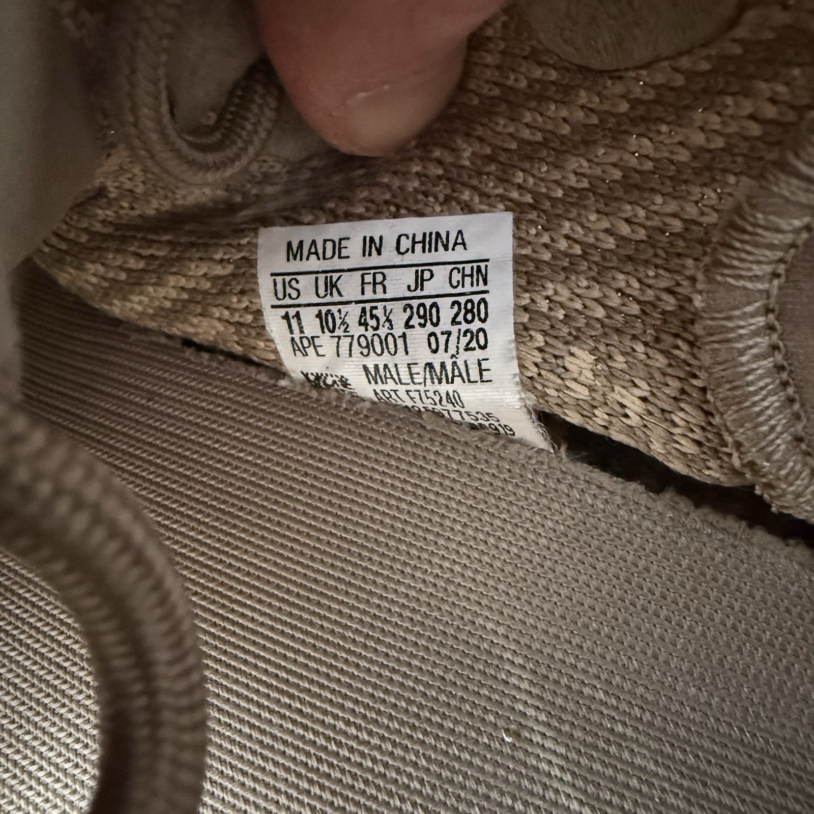 Adidas Men's Yeezy Boost 350 V2 Sand Taupe Size 11 thumbnail 7