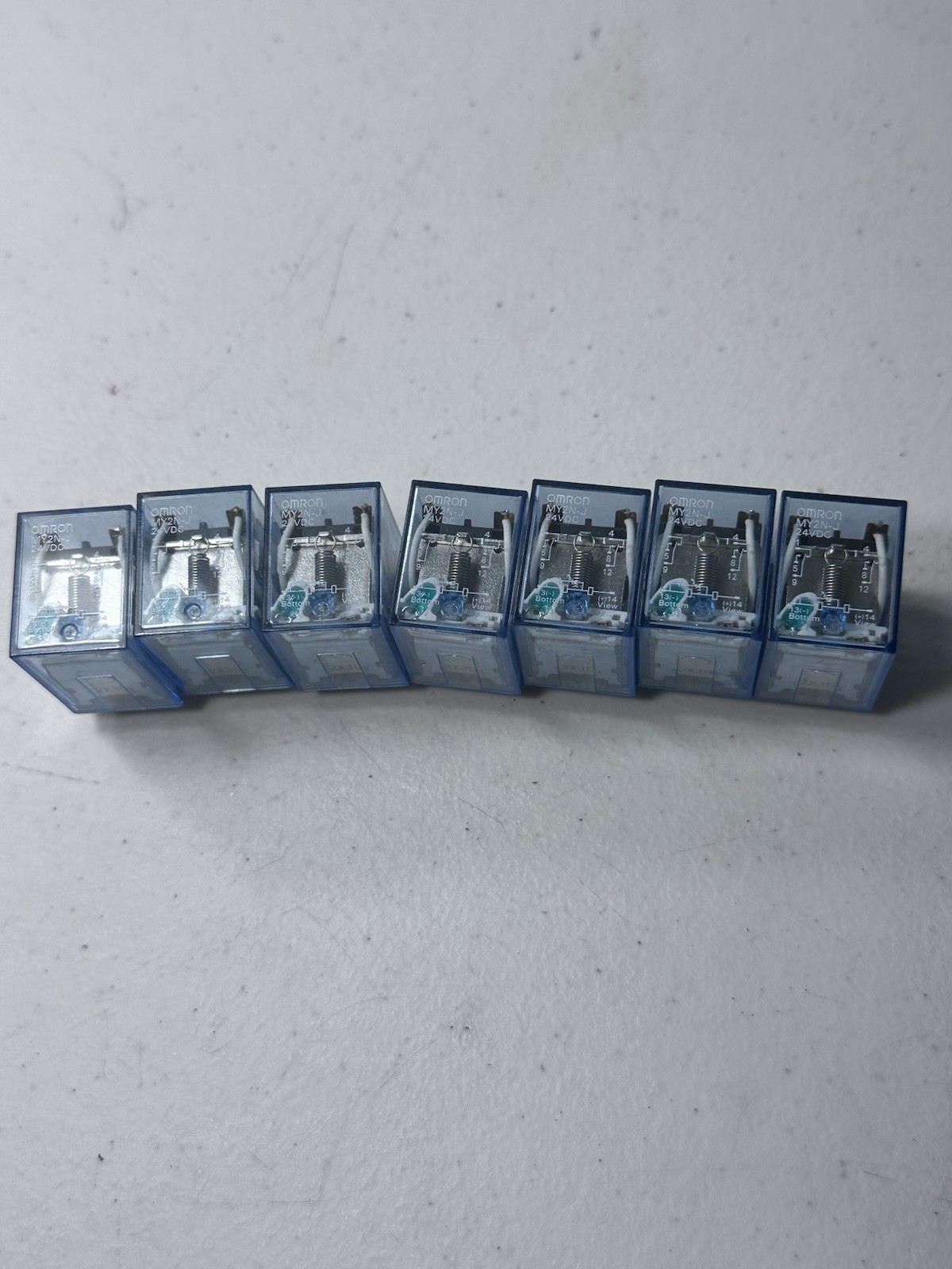 Lot Of 7. Omron MY2N-J-24V DC Relay