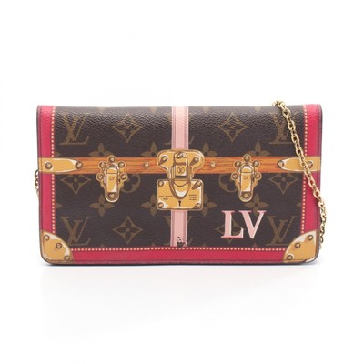 LOUIS VUITTON Pochette Weekend chain crossbody Shoulder Bag M62456 Monogram LV