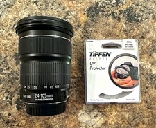 Canon EF 24-105mm f/3.5-5.6 IS STM Zoom Lens w/ UV Filter Camera Full Image 77mm