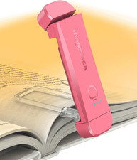 Book Reading Light,Silent Touch Lamp for in Bed,Rechargeable Clip on Booklight w