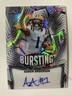 AARON ANDERSON 2025 Leaf Vivid Football Bursting With Talent White Lava AUTO #/3