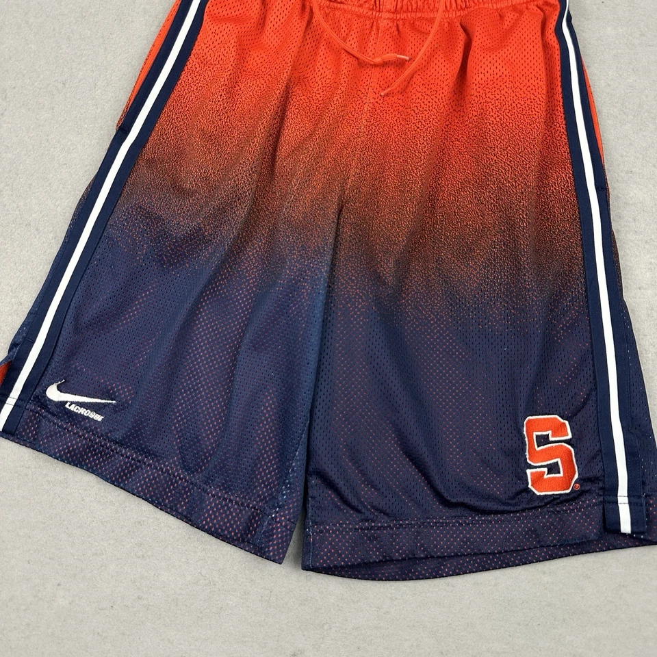 Сиракузы оранжевый шорты мужчин маленький синий Nike Dri Fit лакросс карманы NCAA S - Изображение 3 из 4