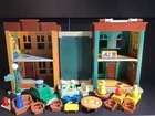 FISHER PRICE SESAME STREET LITTLE PEOPLE PLAYSET 23-PIECE LOT VINTAGE 1975