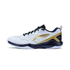 Buty do badmintona Li-Ning JF-01 Lite - białe/czarne/złote