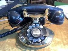 Movie Star’s GOLD 1939  Bell Sys. WESTERN ELECTRIC F1 Telephone + Ringer Box