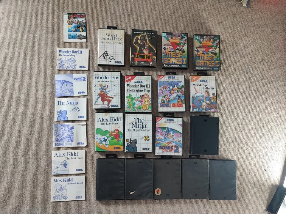 17 Sega Master System Wonder Boy Alex Kidd Sonic Spiele Anleitungen LEERHÜLLEN - Bild 2 von 4
