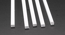 Plastruct 90632 1/4" x 15" x 5/16" Styrene Rectangular Tubing Pack of 5