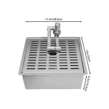 304 Stainless Steel Sink 28.96 33.02 2.56Cm Kitchen Vegetable Washing Sink 360