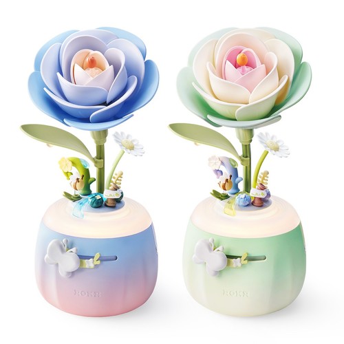 ROKR Camellia Lamp DIY 3D Flower Night Light Christmas Gift for Women Girl Wife - Picture 2 of 20