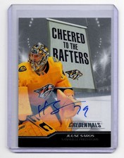 2024-25 Upper Deck Credentials Cheered to the Rafters Auto Juuse Saros Auto