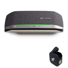Poly Sync 20 USB-A Bluetooth Speakerphone, and GTW 2-Port Universal Charger