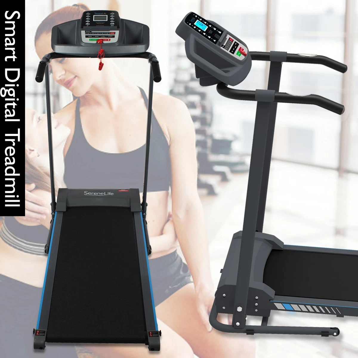 Serenelife smart electric folding treadmill sales