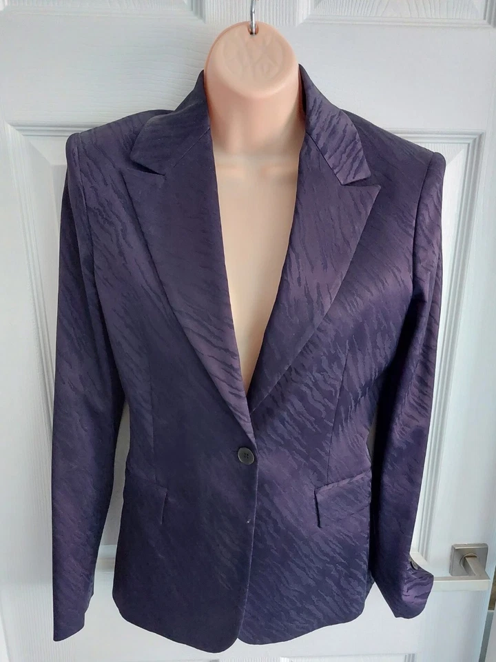 versace jeans couture - smart navy blue blazer jacket size Italian 40 UK 8 — 第 2/4 张图片