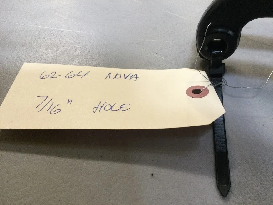 Chevrolet Chevy II 1962-1964 2 NOVA 7/16 ORIFICIOS TAMBOR FRENO BRAZOS DE DIRECCIÓN ORIGINALES Foto 2 de 3