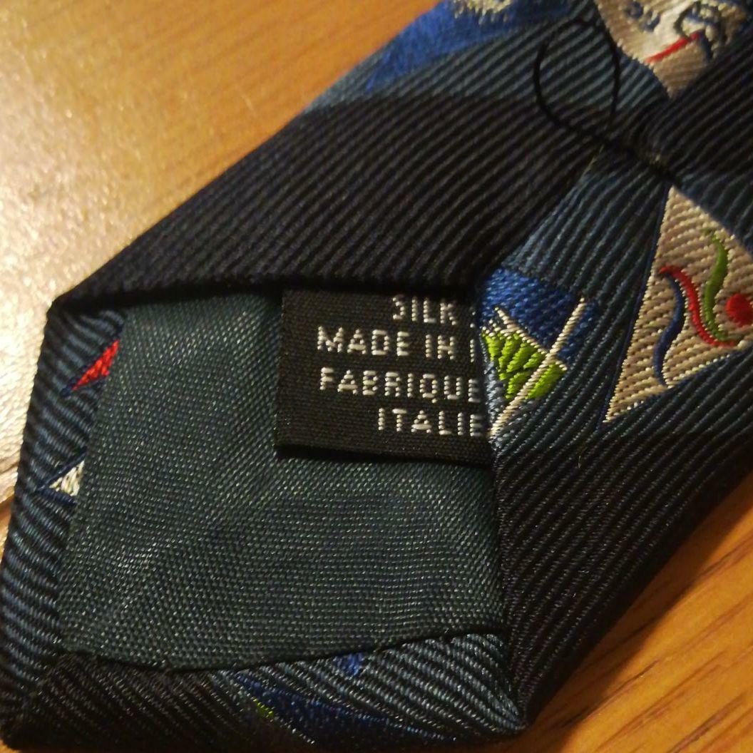 LOUIS VUITTON CUP Tie Limited item Navy 100% silk Rare
