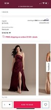 charmeuse draped one-shoulder bridesmaid dress