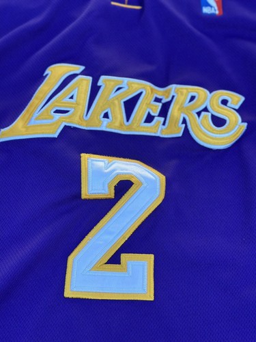 Derek Fisher Lakers Purple NBA Jersey Men Size 50 Adidas Vtg D-Fish #2 - Picture 6 of 11