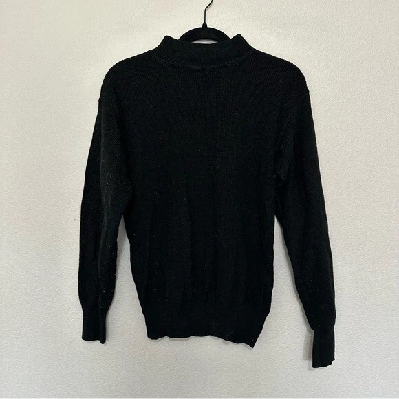 Black mock neck sweater new arrivals