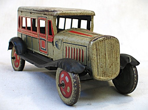 Vintage Tin Wind Up Bus Made in Pre War Japan - 第 1/12 張圖片