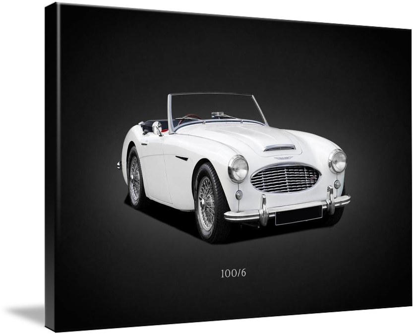 Canvas Art - Austin-Healey 100 1953, Minimal Modern Classic Sports