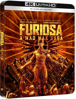 Furiosa: A Saga Mad Max 4K Ultra HD Blu-Ray SteelBook Gehäuse Limited Neu
