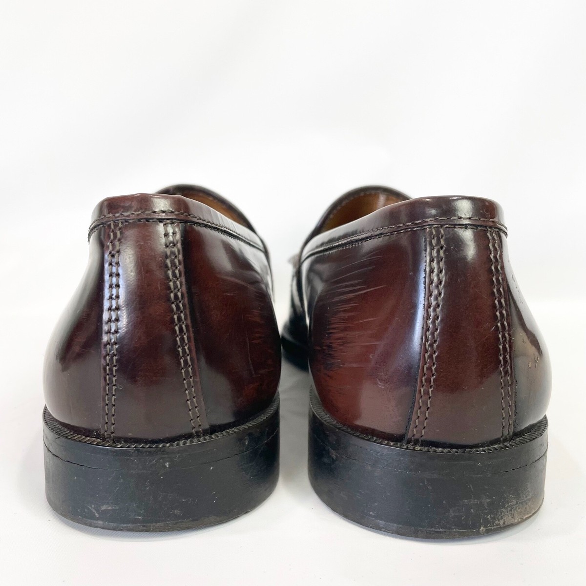 Bostonian Mens 9.5 Loafer Croc Embossed Kiltie Tassel 