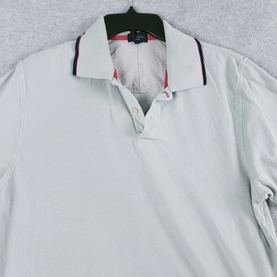 Polo Paul Smith Para Mujer Talla XL Azul Manga Corta Cuello Algodón Polo Foto 2 de 4