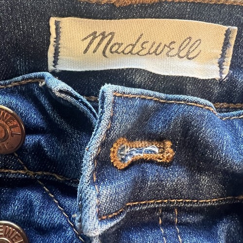 Madwell 10” High Rise Skinny Button Fly Jeans Size 30 Distressed Stretch Denim - Picture 8 of 12