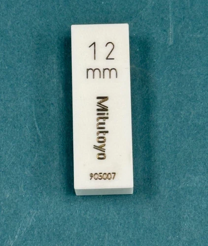 Mitutoyo 613622-23 Ceramic Gage Block 12mm Grade FS 2