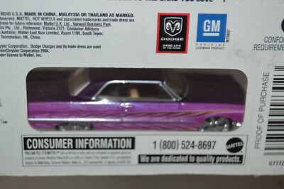Hot Wheels Blvd Bruisers '64 Chevy Impala Purple Real Riders
