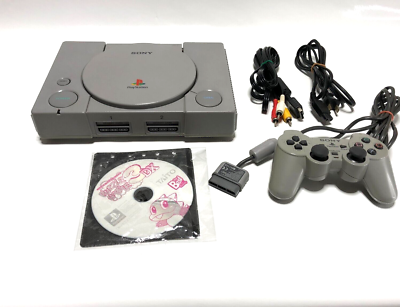 PlayStation 1 PS1 SCPH-9000 Sony Game Console - Disc Set Tested