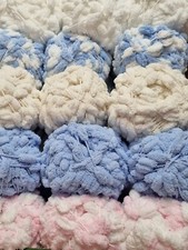 Woolcraft Pom Pom Wool Yarn Knitting 200g Ball Ideal for Blankets / Scarves