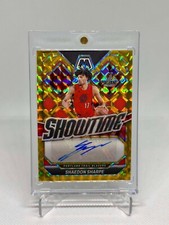 Shaedon Sharpe 2023-24 Panini Mosaic Showtime Gold Auto 05/10 Trailblazers