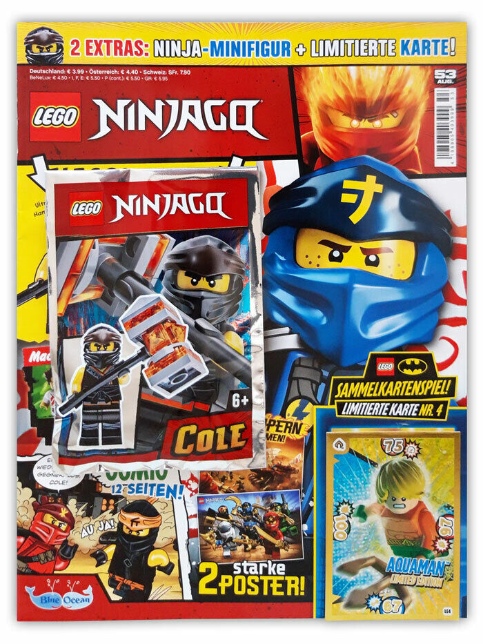 Thumbnail - Lego Ninjago Magazin Nr. 53 Comics Minifigur Cole & Limitierte Karte