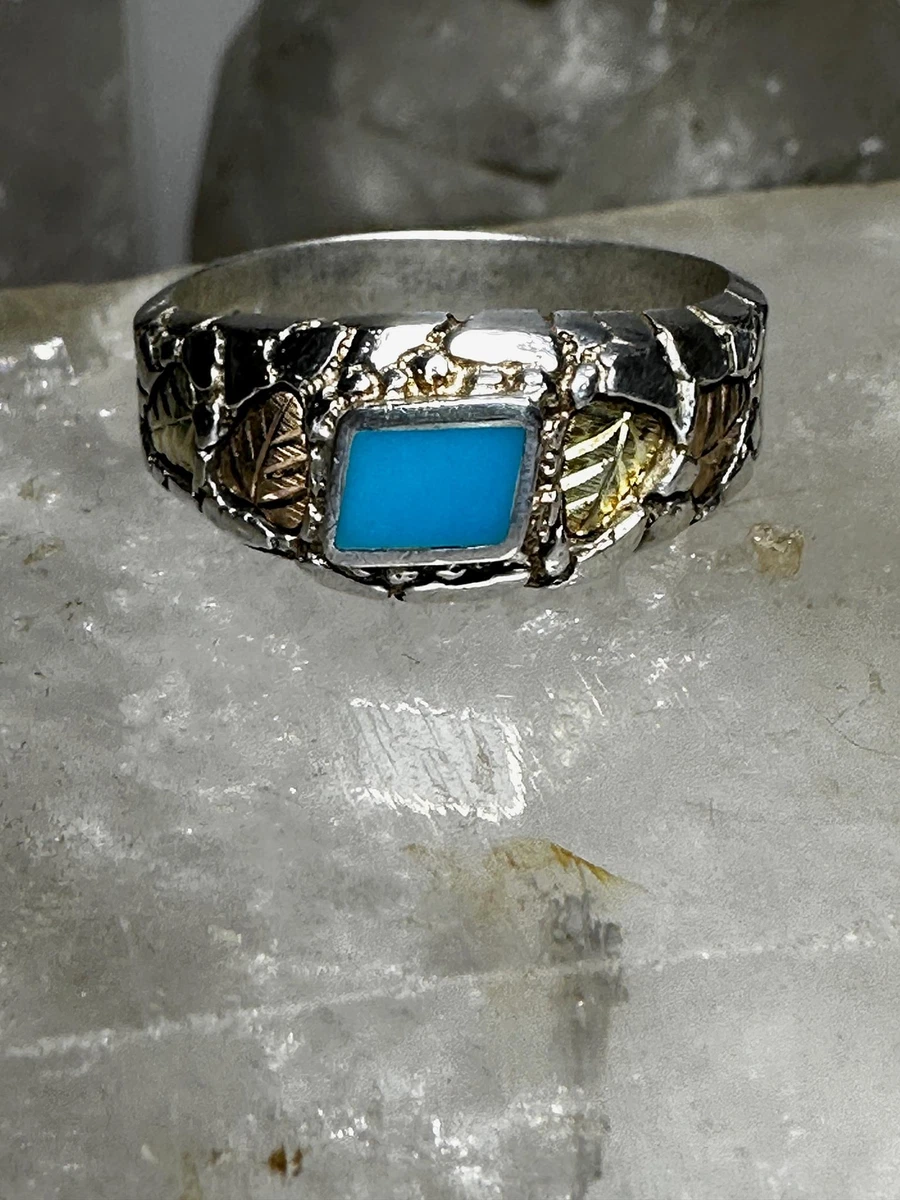 Black hills 2024 gold turquoise ring