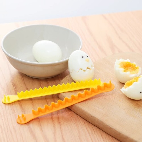 4 piezas Cortador de huevos cocidos de huevo de corte elegante Cortador de huevos de encaje Cortador de alambre para tallar huevos - Imagen 14 de 26