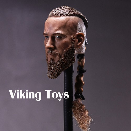 Viking toys 1/6th Head Sculpt Vikings Braid Normal Ver. For 12'' Male Body Toys - Picture 3 of 7