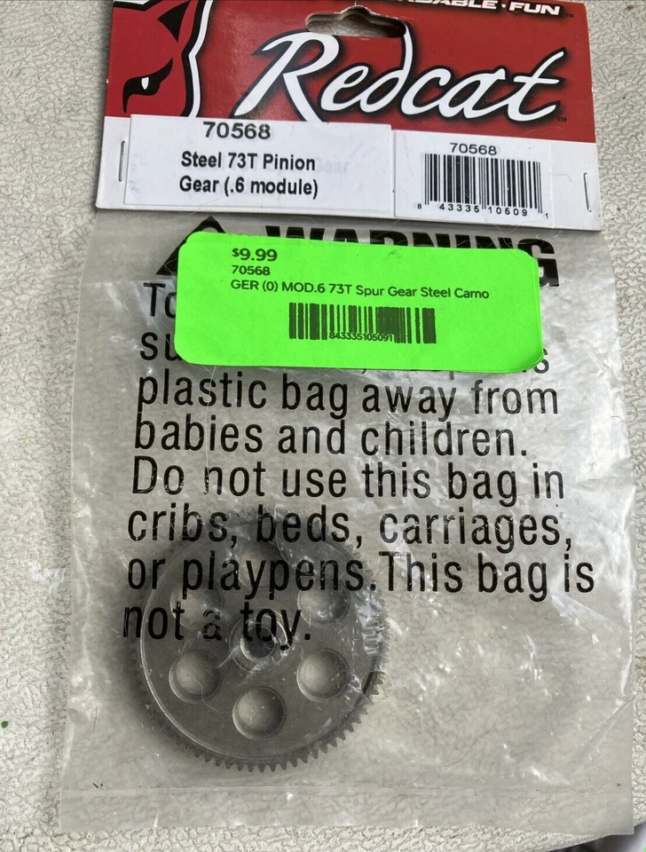 Redcat Camo Steel Mod.6 73T Spur Gear 70568 & 70522 Bumper Mount - Image 3 of 4